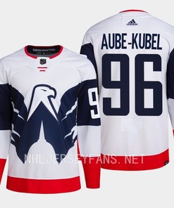 Aube-Kubel 96 Washington Capitals 2023 Jersey Stadium White Primegreen