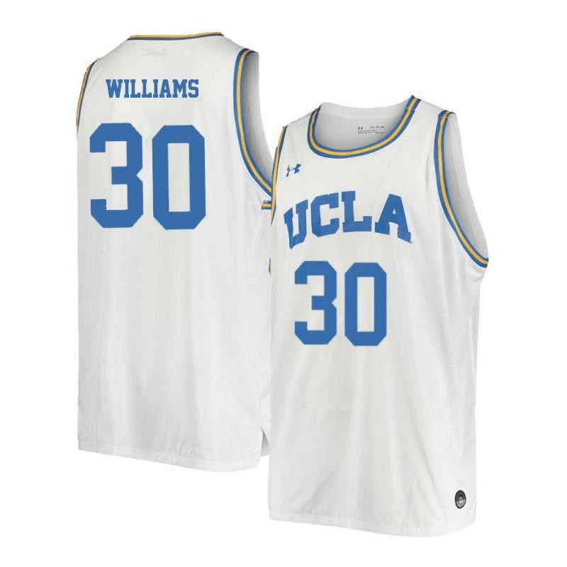Aubrey Williams 30 UCLA Bruins Retro Men Jersey Elite Basketball- White