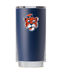 Auburn Aubie Navy Tumbler - Stylish Navy Tumbler featuring Aubie for Auburn Supporters