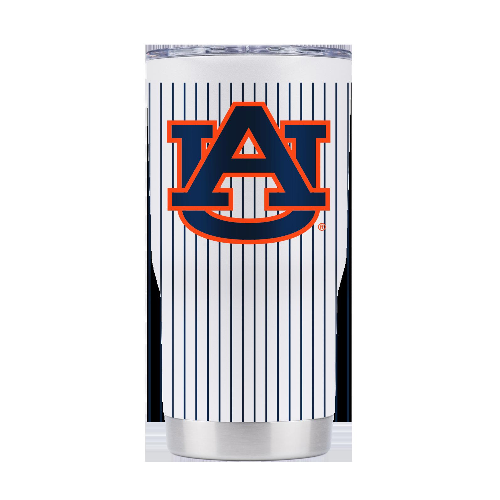 Auburn Pinstripe Baseball Tumbler - Stylish Tumbler for Auburn Baseball Fans