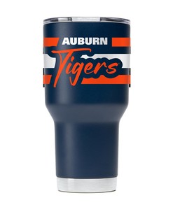 Auburn Script Navy Tumbler - Elegant Navy Tumbler with Auburn Script Design