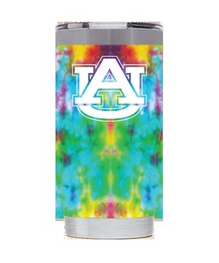 Auburn Tie-Dye Tumbler - Vibrant Tie-Dye Tumbler for Auburn Enthusiasts