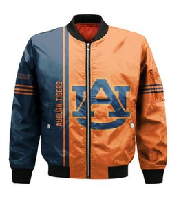 Auburn Tigers Bomber Jacket Half Style - NCAA