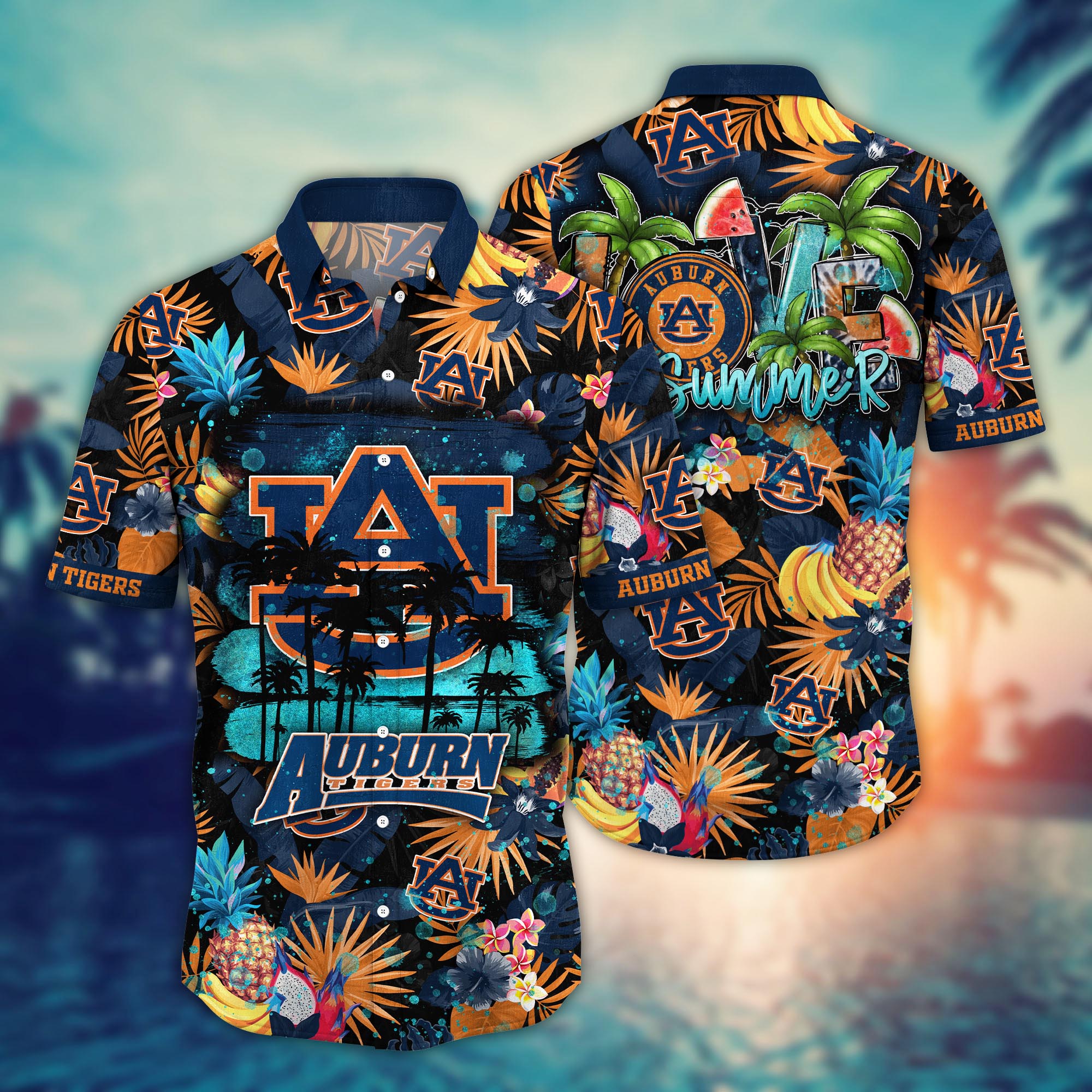 Auburn Tigers NCAA Flower Hawaii Shirt For Fans Ver 17