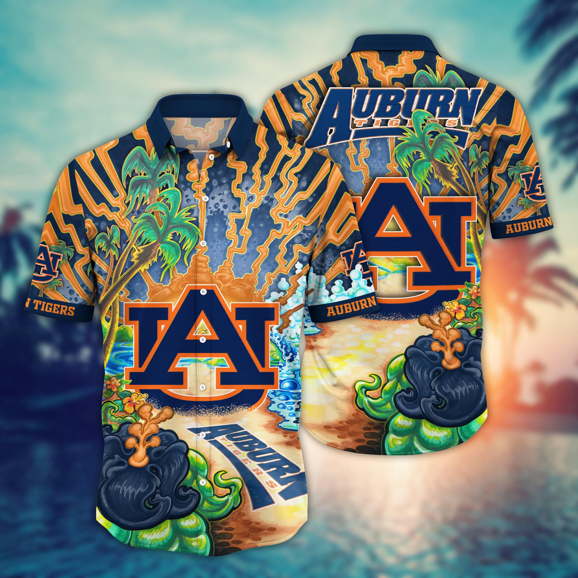 Auburn Tigers NCAA Flower Hawaii Shirt For Fans Ver 2