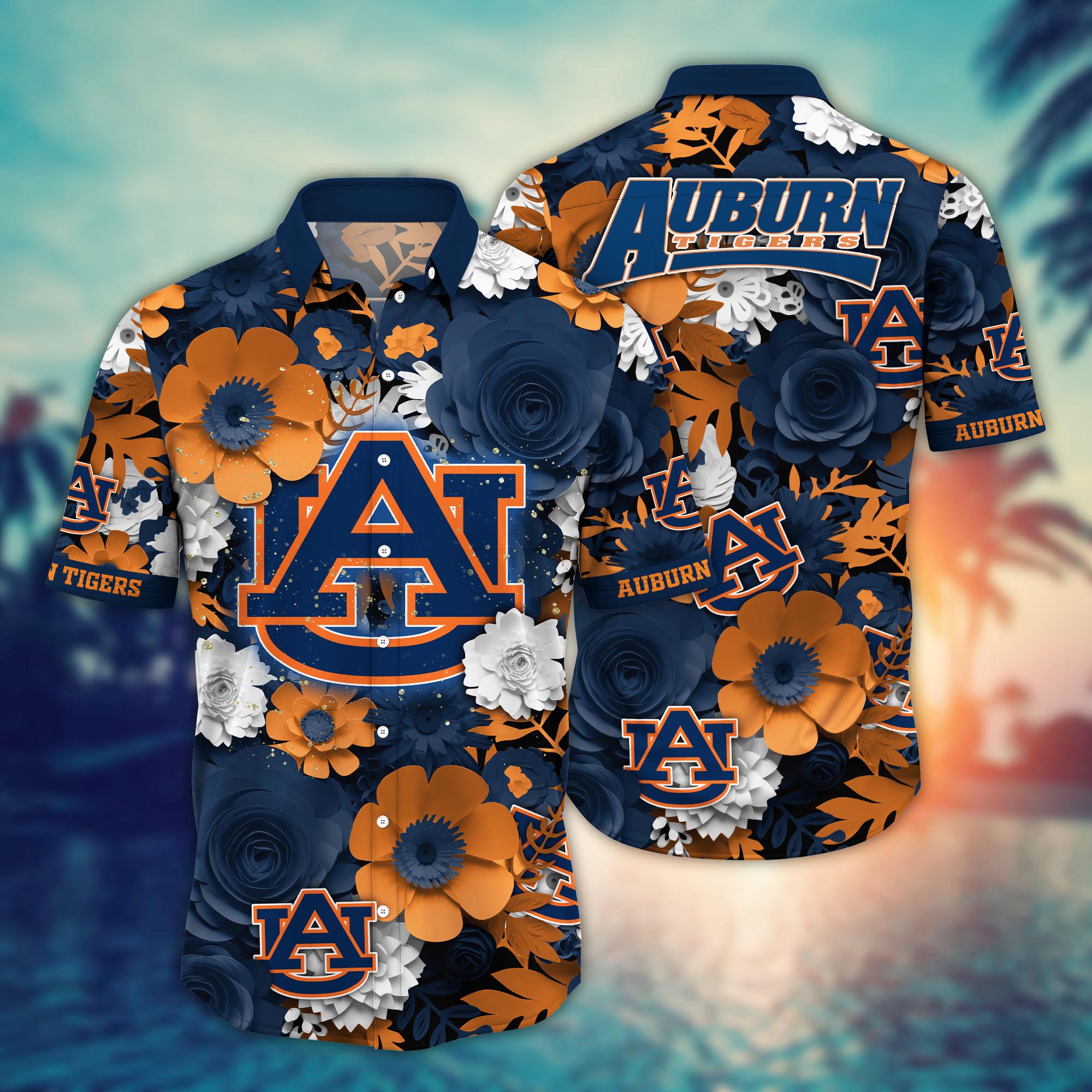 Auburn Tigers NCAA Flower Hawaii Shirt For Fans Ver 27
