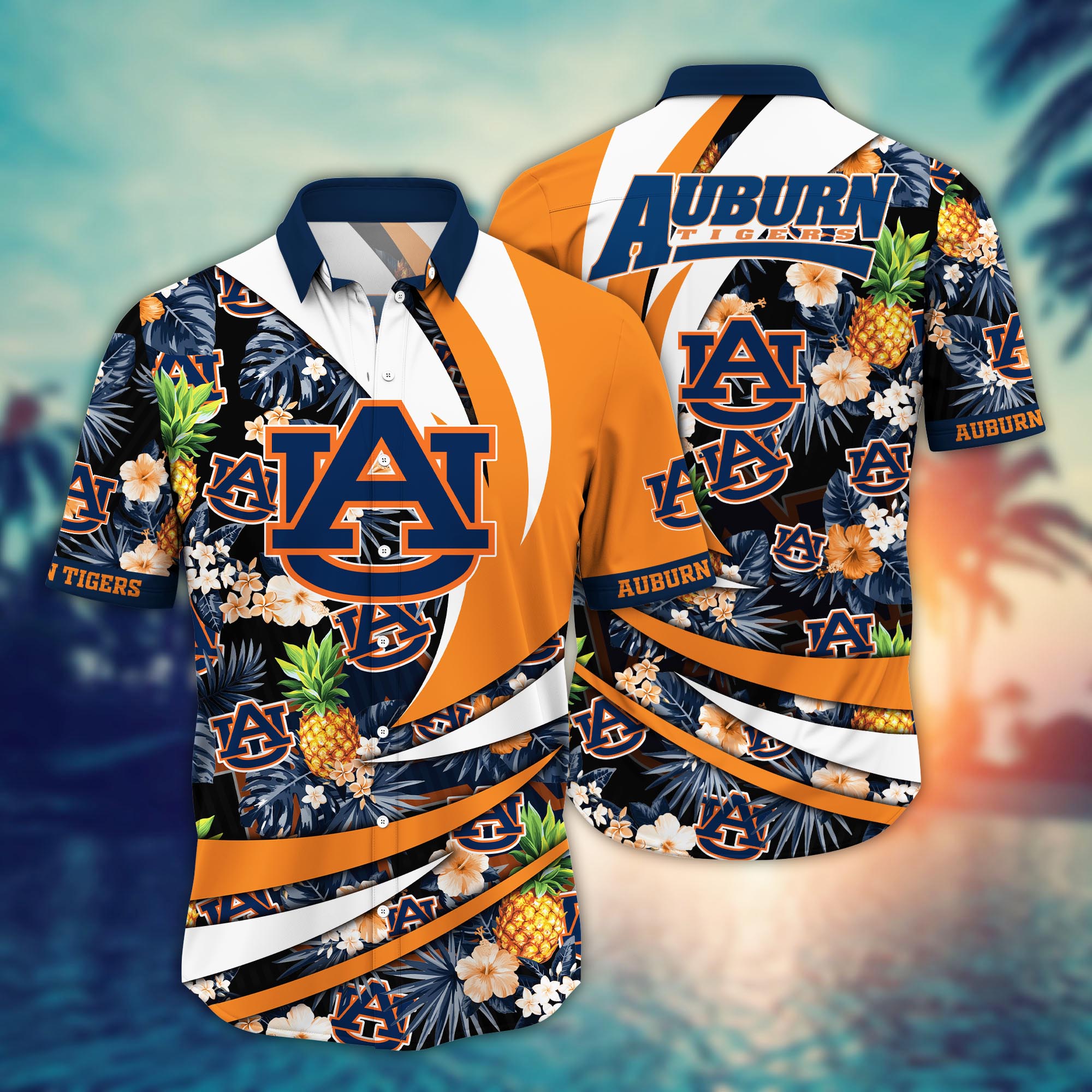 Auburn Tigers NCAA Flower Hawaii Shirt For Fans Ver 6