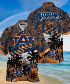 Auburn Tigers NCAA Palm Tree Pattern Hawaii Shirt For Sports Fans