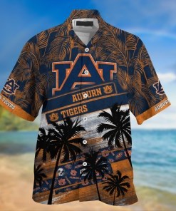 Auburn Tigers NCAA Palm Tree Pattern Hawaii Shirt For Sports Fans