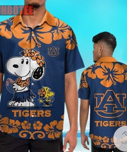 Auburn Tigers Snoopy Hawaiian Shirt