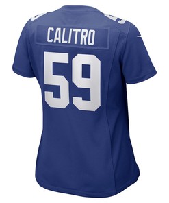 Austin Calitro New York Giants Women's Game Player Jersey - Royal
