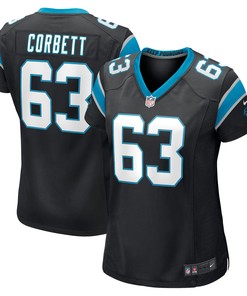 Austin Corbett Carolina Panthers Womens Game Jersey - Black Nfl