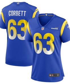 Austin Corbett Los Angeles Rams Womens Game Jersey - Royal Nfl
