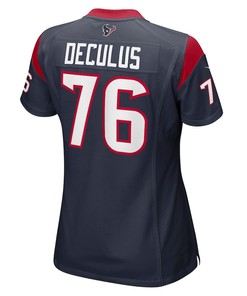 Austin Deculus Houston Texans Women's Game Player Jersey - Navy