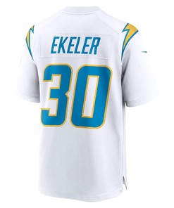 Austin Ekeler 30 Los Angeles Chargers Game Jersey - White