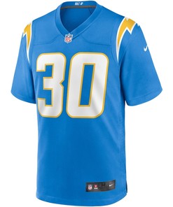 Austin Ekeler 30 Los Angeles Chargers Game Player Jersey - Powder Blue