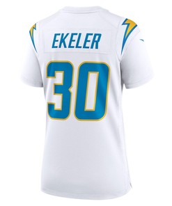 Austin Ekeler 30 Los Angeles Chargers Women's Game Jersey - White