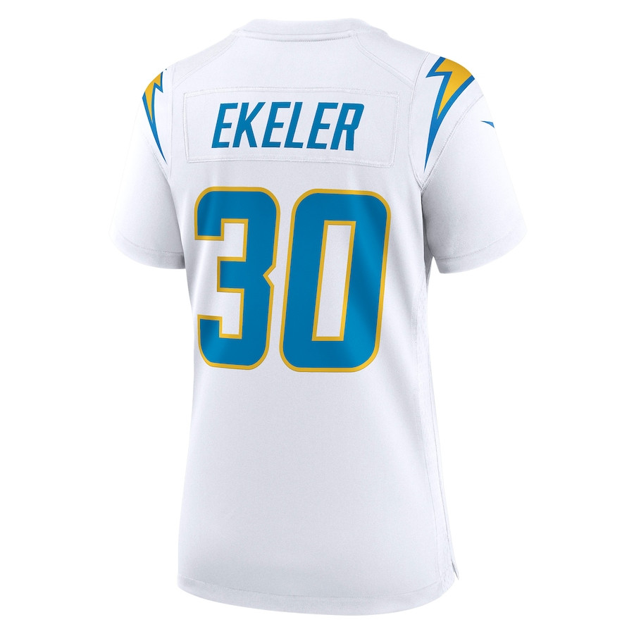 Austin Ekeler 30 Los Angeles Chargers Women's Game Jersey - White
