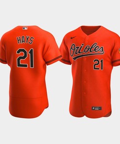 Austin Hays 21 Baltimore Orioles Orange Alternate Jersey