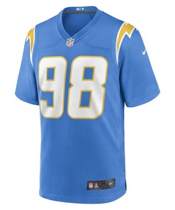 Austin Johnson Los Angeles Chargers Game Player Jersey - Powder Blue
