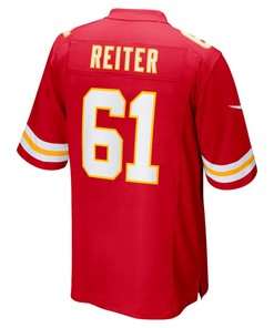 Austin Reiter 61 Kansas City Chiefs Game Player Jersey - Red