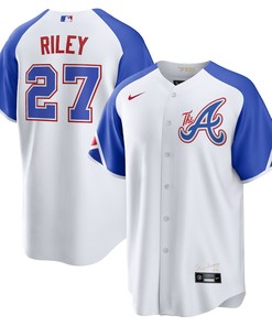 Austin Riley 27 Jersey, Atlanta Braves 2023 City Connect Men Jersey - White
