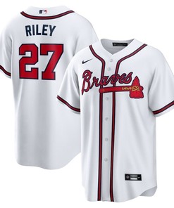 Austin Riley 27 Jersey, Atlanta Braves Home Player Men Jersey - White