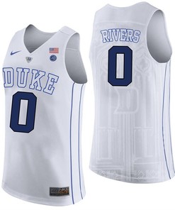 Austin Rivers 0 Duke Blue Devils College Basketball Player Performance Men Jersey - White
