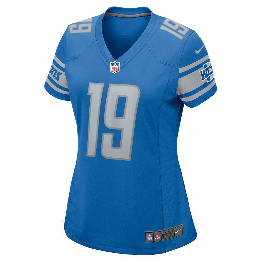 Austin Seibert 19 Detroit Lions Women's Player Game Jersey - Blue