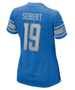 Austin Seibert 19 Detroit Lions Women's Player Game Jersey - Blue