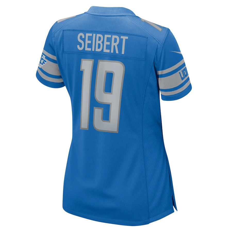 Austin Seibert 19 Detroit Lions Women's Player Game Jersey - Blue