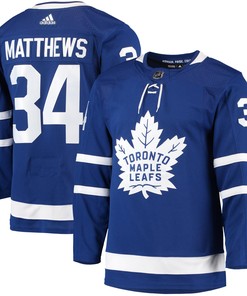 Auston Matthews Toronto Maple Leafs Adidas Home Primegreen Authentic Pro Player Jersey - Blue Nhl