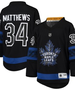Auston Matthews Toronto Maple Leafs Alternate Replica Player Jersey - Black Nhl