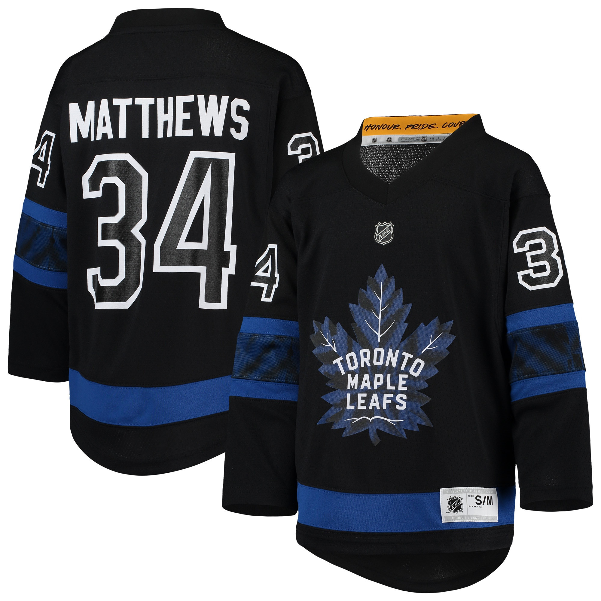 Auston Matthews Toronto Maple Leafs Alternate Replica Player Jersey - Black Nhl