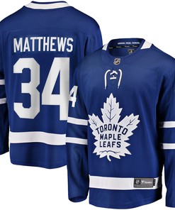 Auston Matthews Toronto Maple Leafs Fanatics Branded Home Breakaway Player Jersey - Blue Nhl