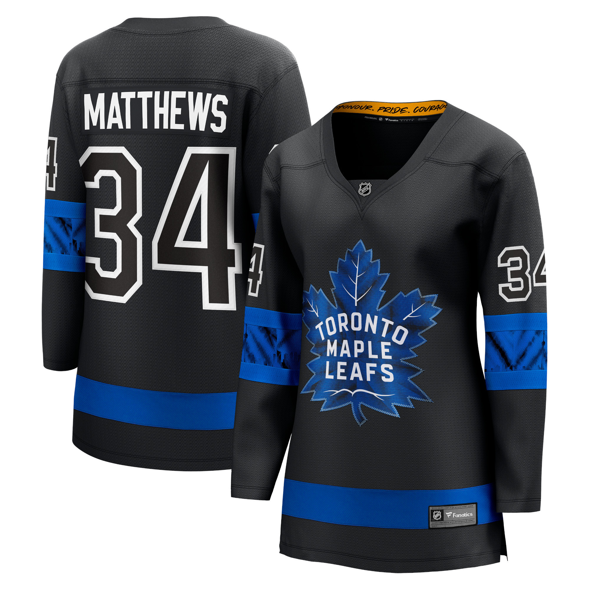 Auston Matthews Toronto Maple Leafs Fanatics Branded Womens Alternate Premier Breakaway Reversible Player Jersey - Black Nhl
