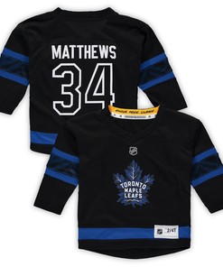 Auston Matthews Toronto Maple Leafs Toddler Alternate Replica Player Jersey - Black Nhl