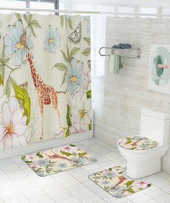 Autumn Aspen Trees Shower Curtain - Modern Rustic Forest Bathroom with Lodge Theme