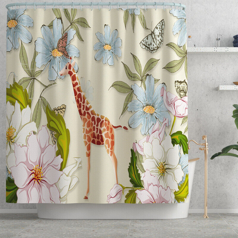 Autumn Aspen Trees Shower Curtain - Modern Rustic Forest Bathroom with Lodge Theme