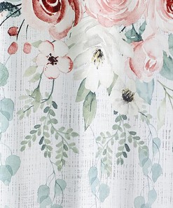 Avanti Farmhouse Shell Fabric Shower Curtain for a Beach-Themed Bathroom