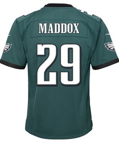 Avonte Maddox 29 Philadelphia Eagles Super Bowl LVII Champions 2 Stars 2 Stars Youth Game Jersey - Black