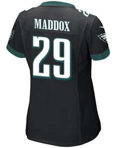 Avonte Maddox 29 Philadelphia Eagles Super Bowl LVII Champions 2 Stars Women Game Jersey - Black