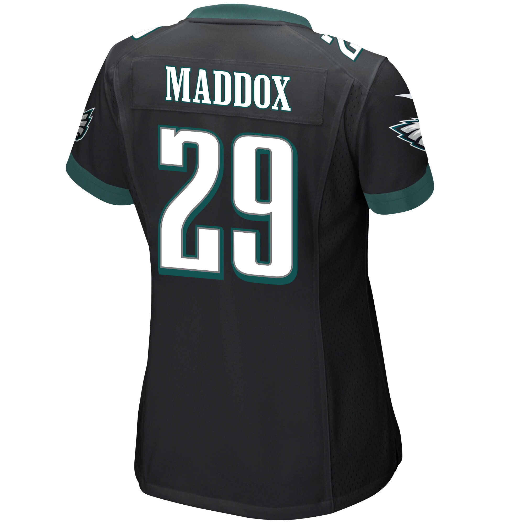 Avonte Maddox 29 Philadelphia Eagles Super Bowl LVII Champions 2 Stars Women Game Jersey - Black