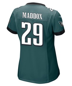 Avonte Maddox 29 Philadelphia Eagles Super Bowl LVII Champions 2 Stars Women Game Jersey - Midnight Green