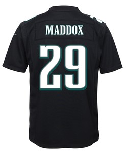 Avonte Maddox 29 Philadelphia Eagles Super Bowl LVII Champions 2 Stars Youth Game Jersey - Black