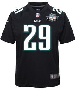 Avonte Maddox 29 Philadelphia Eagles Super Bowl LVII Champions 2 Stars Youth Game Jersey - Black