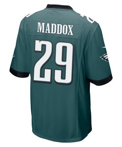 Avonte Maddox 29 Philadelphia Eagles Super Bowl LVII Champions Men Game Jersey - Midnight Green