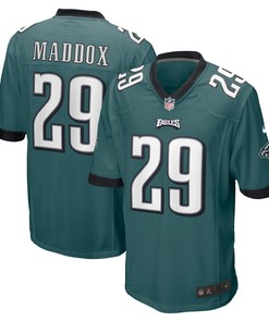 Avonte Maddox Philadelphia Eagles Game Jersey - Midnight Green Nfl