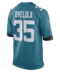 Ayo Oyelola Jacksonville Jaguars Game Player Jersey - Teal