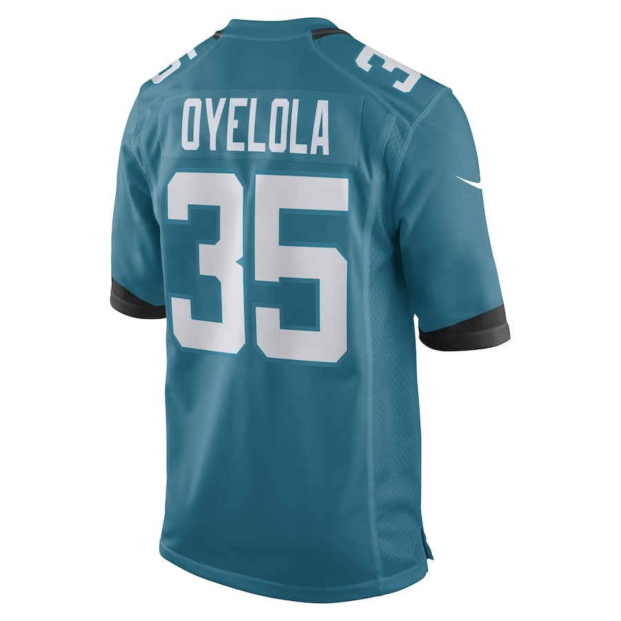 Ayo Oyelola Jacksonville Jaguars Game Player Jersey - Teal